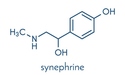 synephrine molecular structure and its ability to increase metabolism and burn calories safely